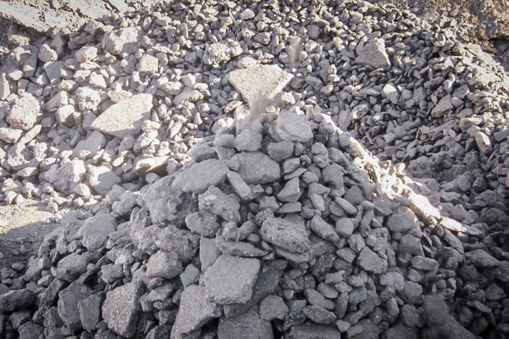 Building rubble in Coarse fraction