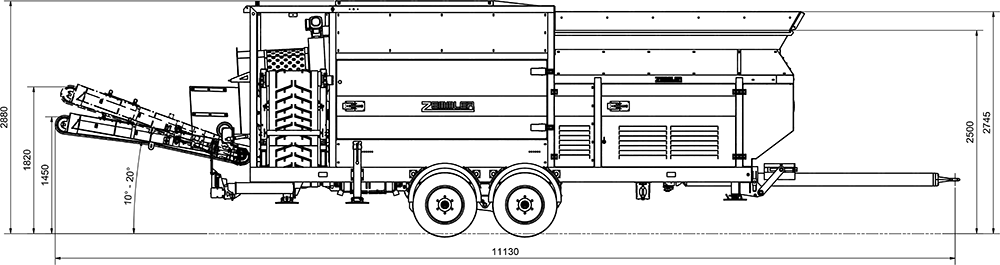 MS 3200 Technische Zeichnung von